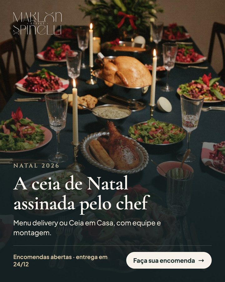 Criativo da ceia de Natal