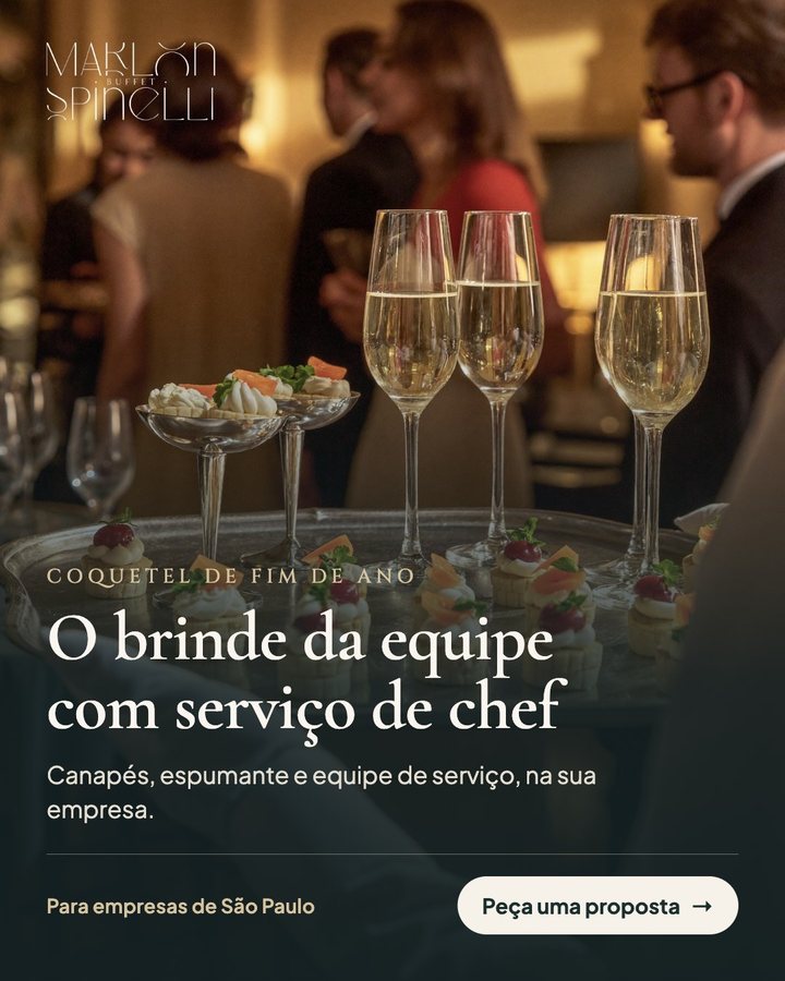 Criativo de coquetel corporativo