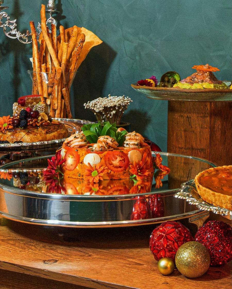 Mesa de Natal posta